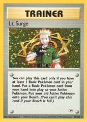 Lt. Surge - 17/132 - Holo Rare - Unlimited Edition